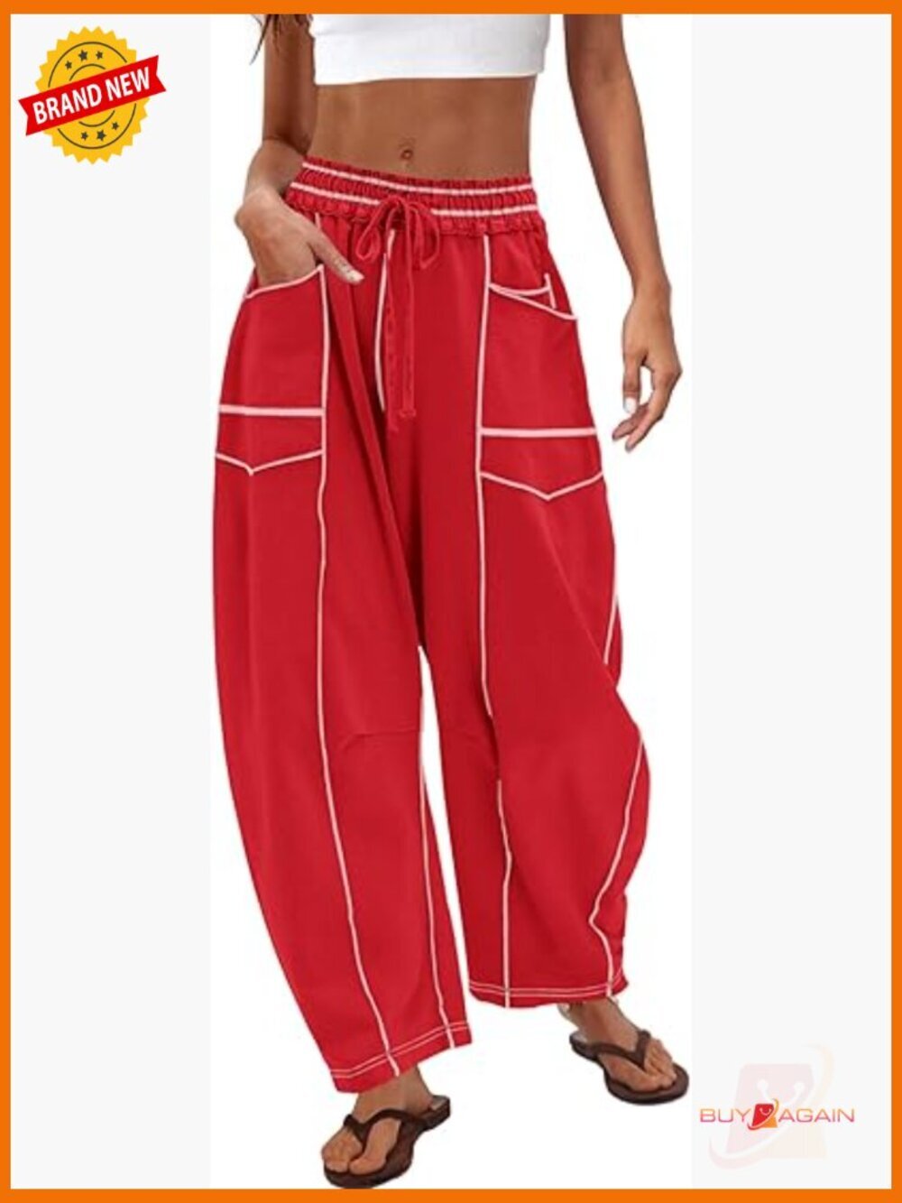 High Waisted Wide Leg Sweatpants Drawstring Lounge Baggy Pants